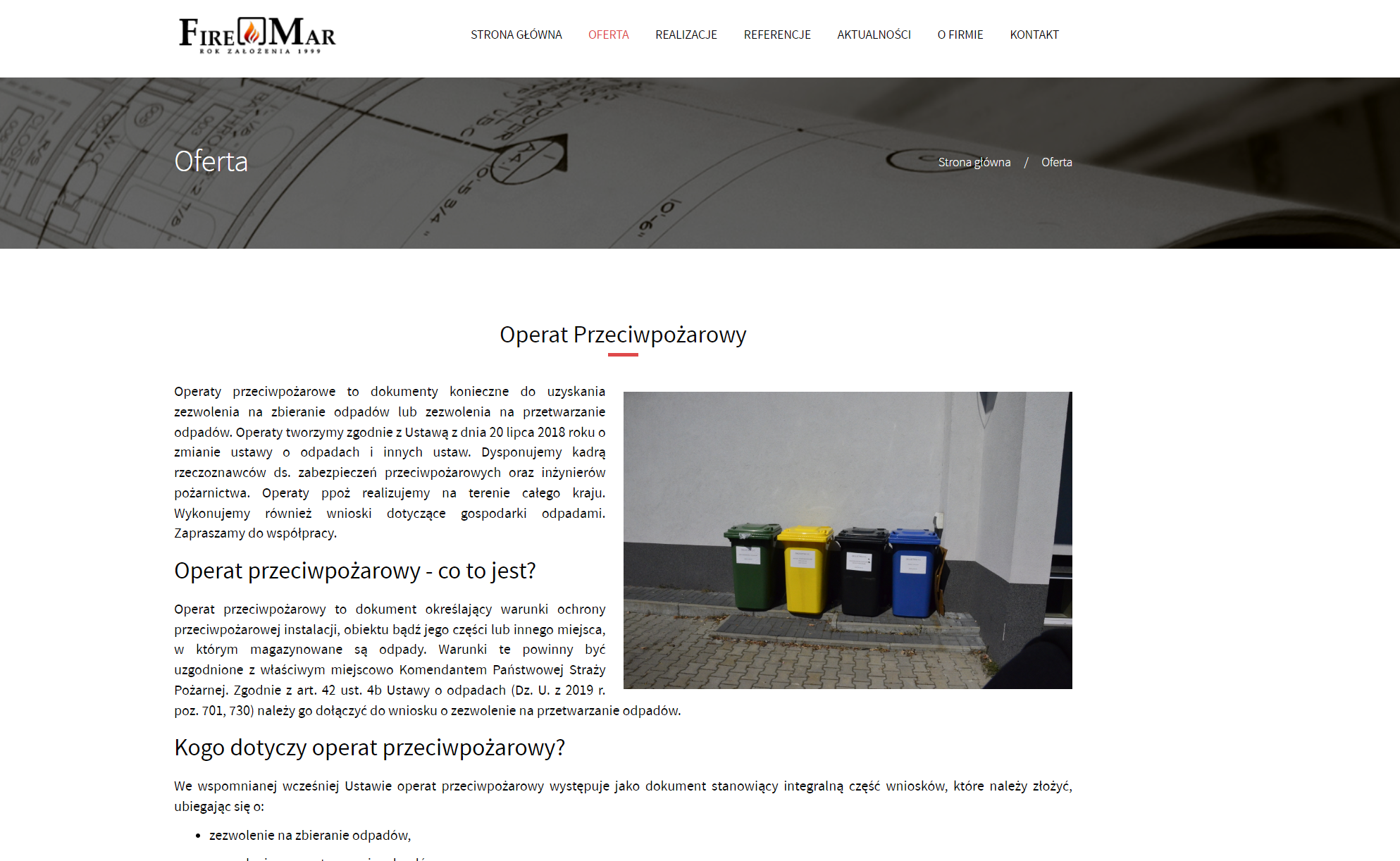 Jakie dokumenty są potrzebne do operatu przeciwpożarowego?