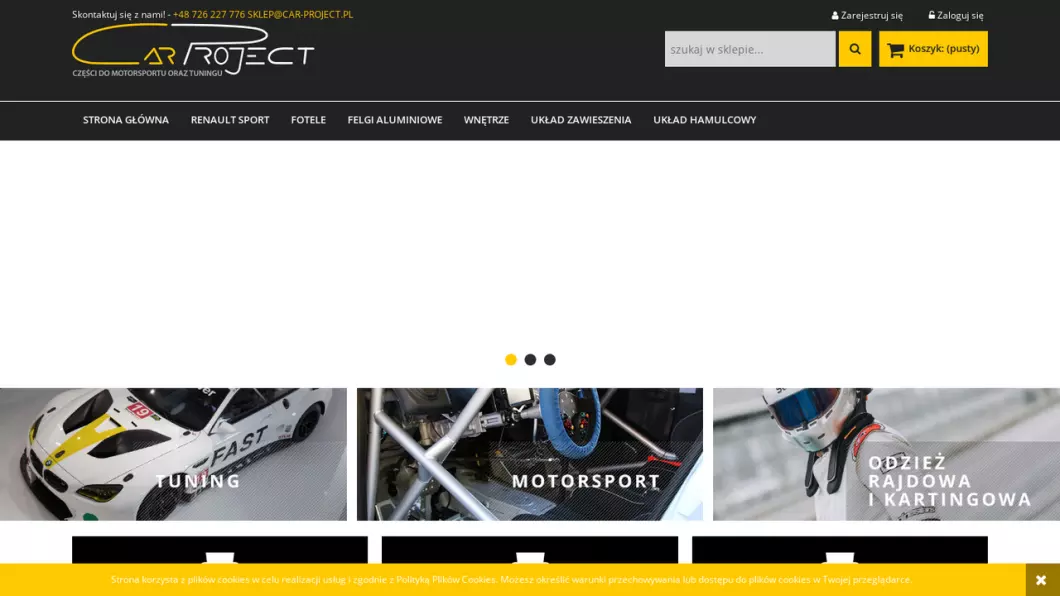 Części i akcesoria tuningowe | Car Project - zrzut ekranu