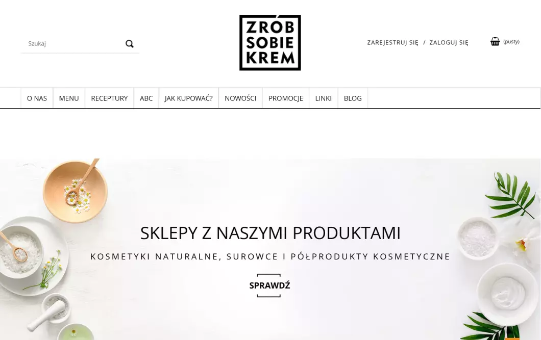 Naturalne surowce kosmetyczne - Zrób Sobie Krem - zrzut ekranu