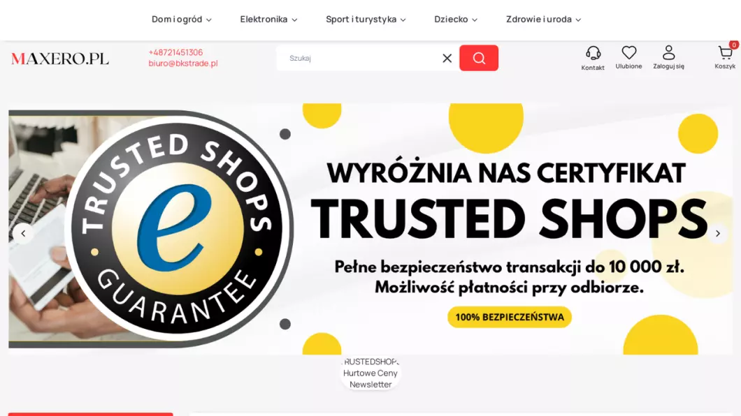 Maxero - zrzut ekranu