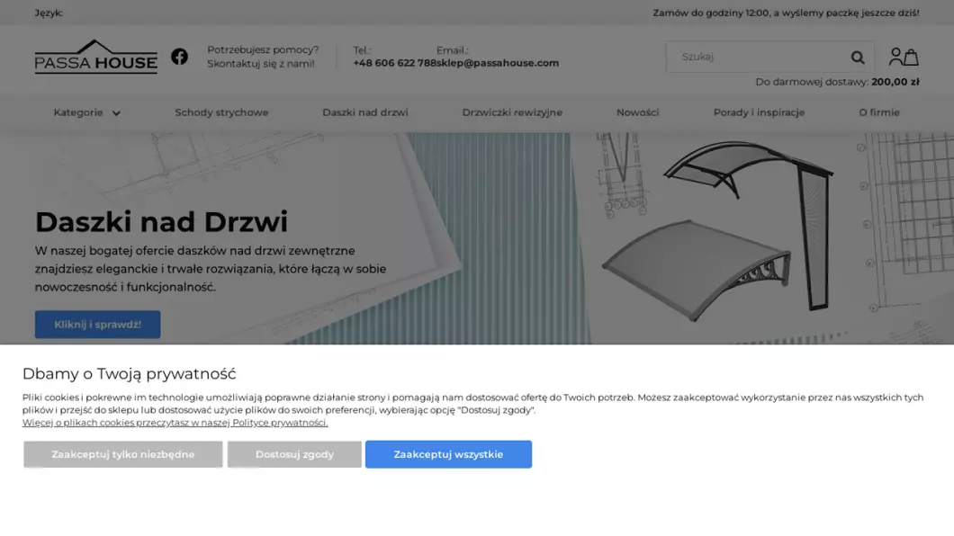 Narzędzia, materiały budowlane, wykończeniowe | Passahouse - zrzut ekranu
