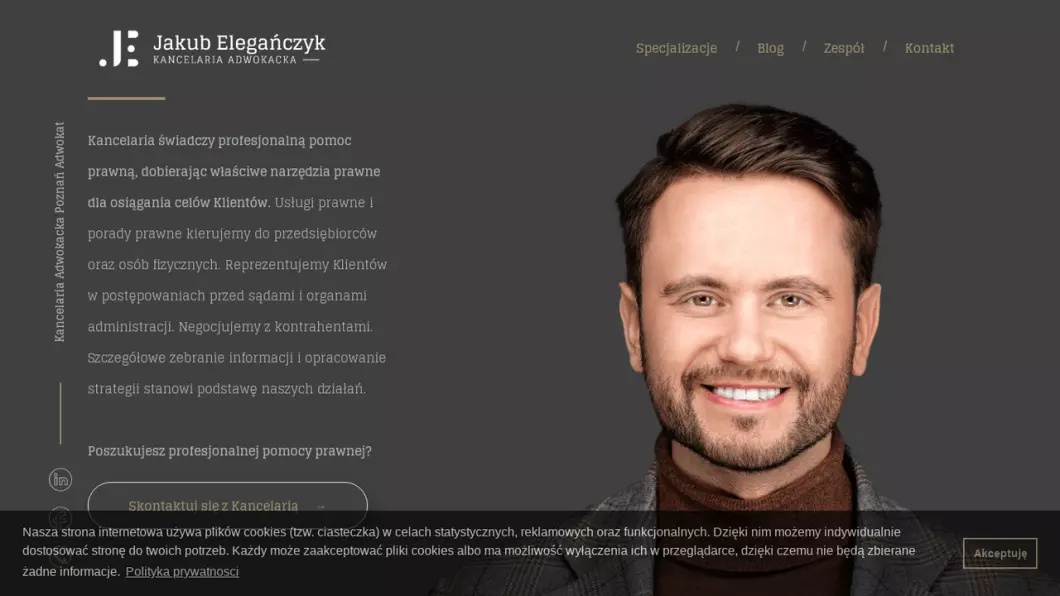 Kancelaria Adwokacka Adwokat Jakub Elegańczyk - zrzut ekranu